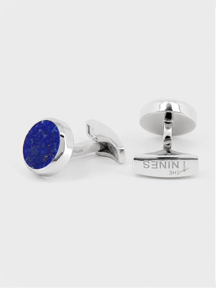 Manschetterknappar sterling silver lapis lazuli Saint-Honoré