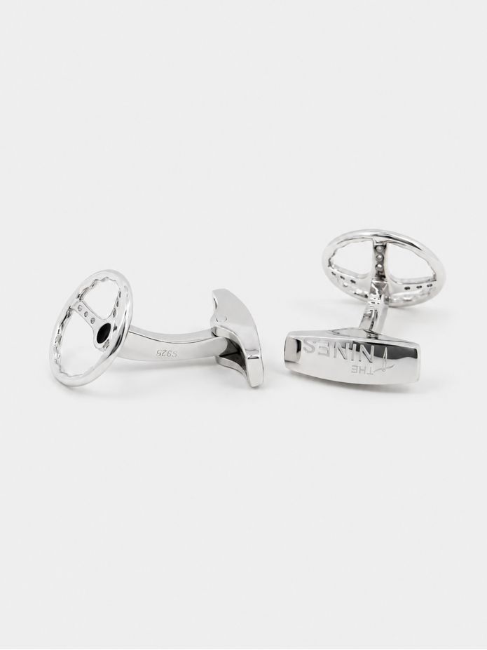 Manschettknapppar retro ratt sterling silver Daytona