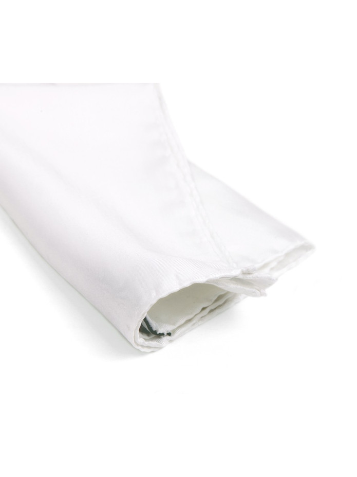 Pochette blanche en soie - Saint-Tropez