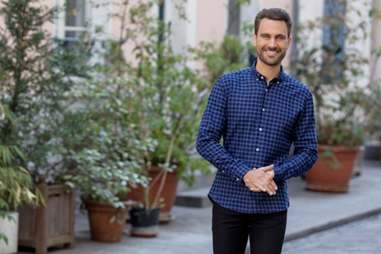Skjorta mönster herr tartan