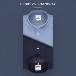 Denimskjorta vs chambrayskjorta: matchen